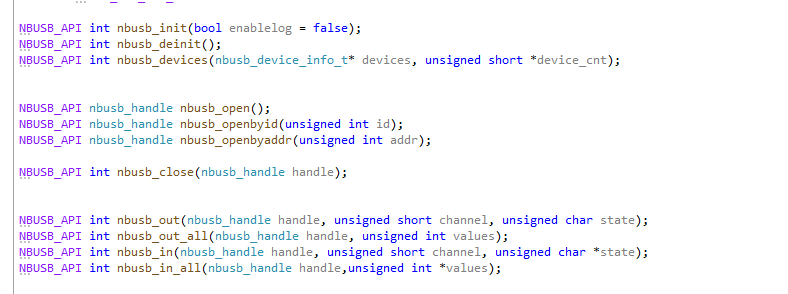 NB-USB系列-IO卡python调用dll
