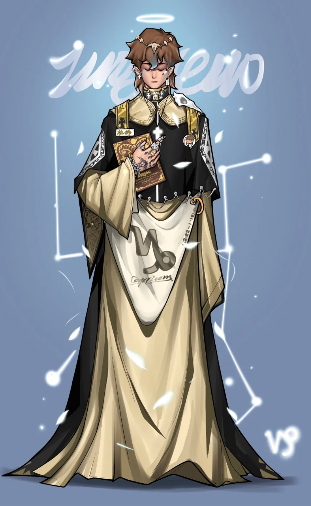 星座拟人插画|水瓶座可爱,巨蟹座温柔体贴,金牛座腰缠万贯