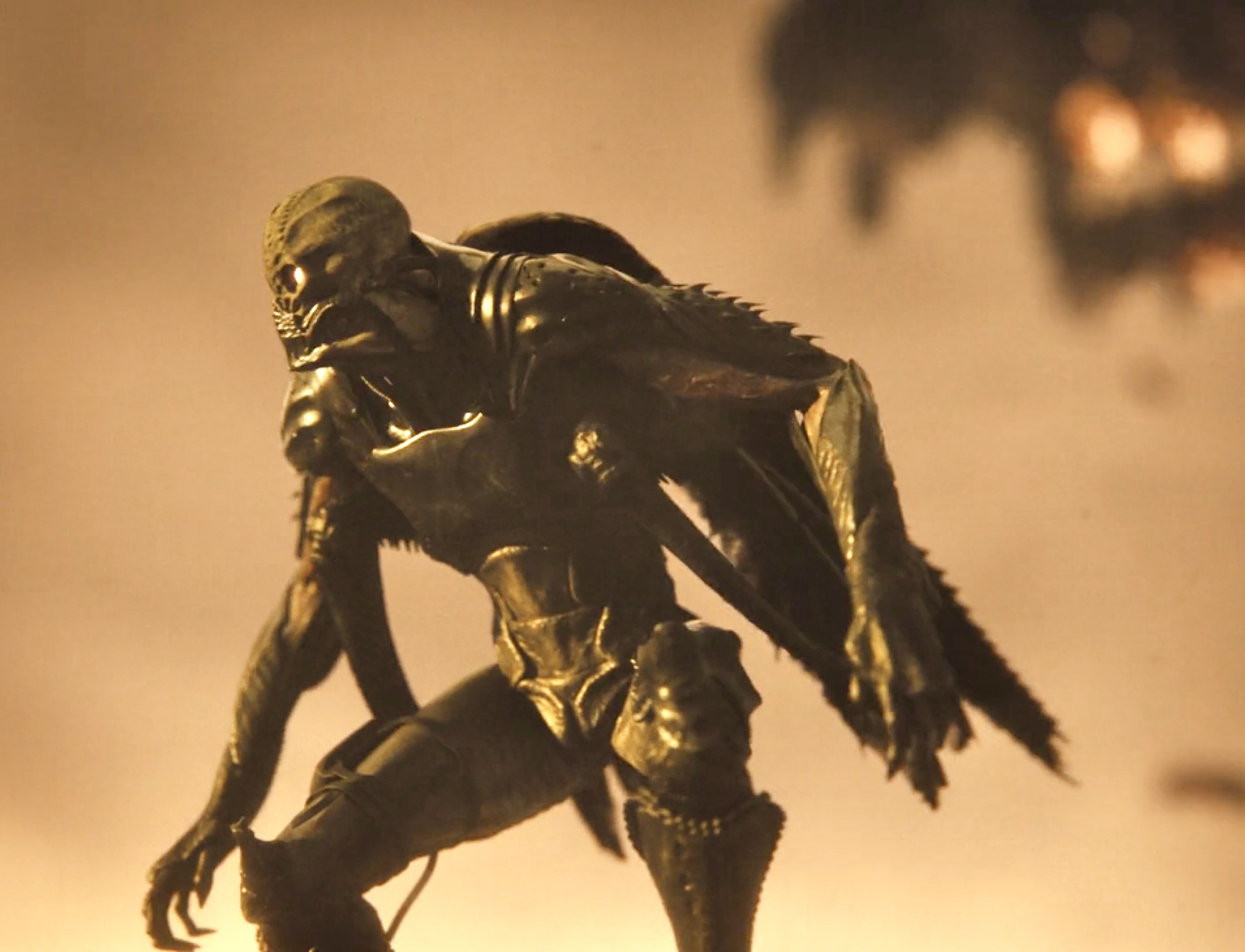 一幅末世废土风格展现在眼前,天空中到处肆虐着天启魔和外星飞船,等