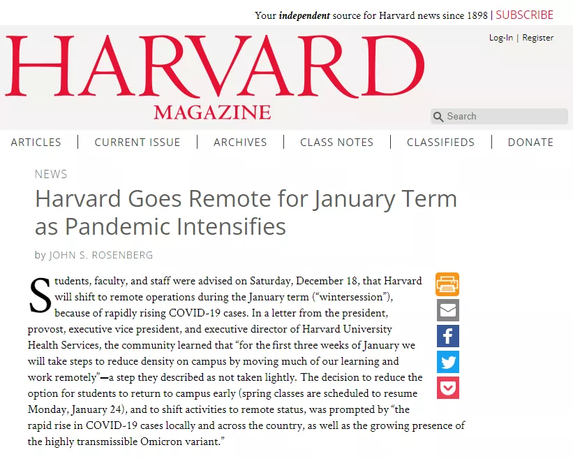 美国大学春季开学安排及疫苗政策汇总