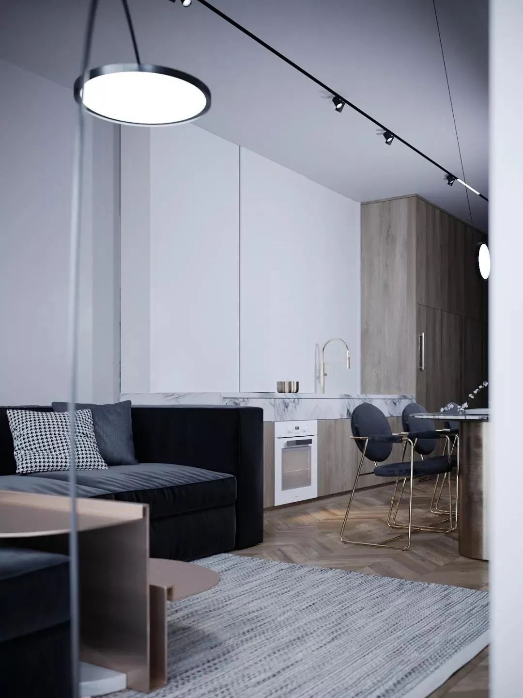 60㎡轻奢公寓，一个人住太舒服了