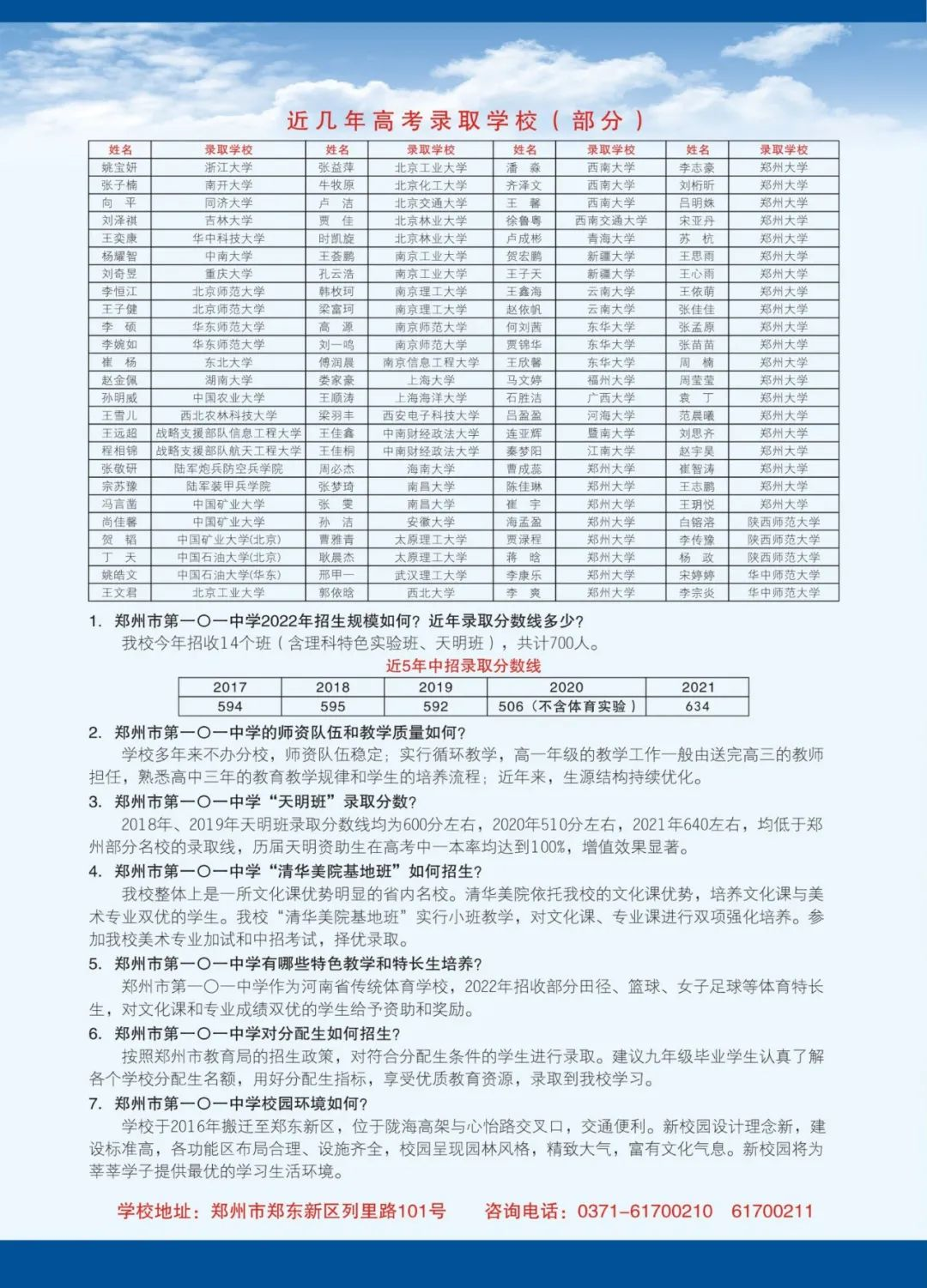 报考必备！2022年郑州市高中招生简章汇总