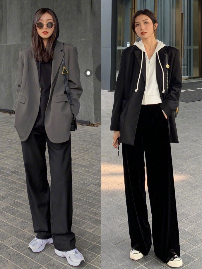 小西服配什么裤子好看图片(搭配4种裤子打破沉闷的印象)