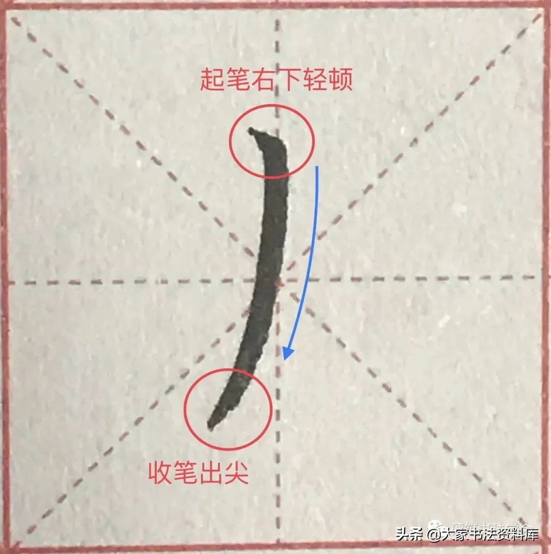 干货：深度解析36个基本笔画的写法 | 超清大图图解教程