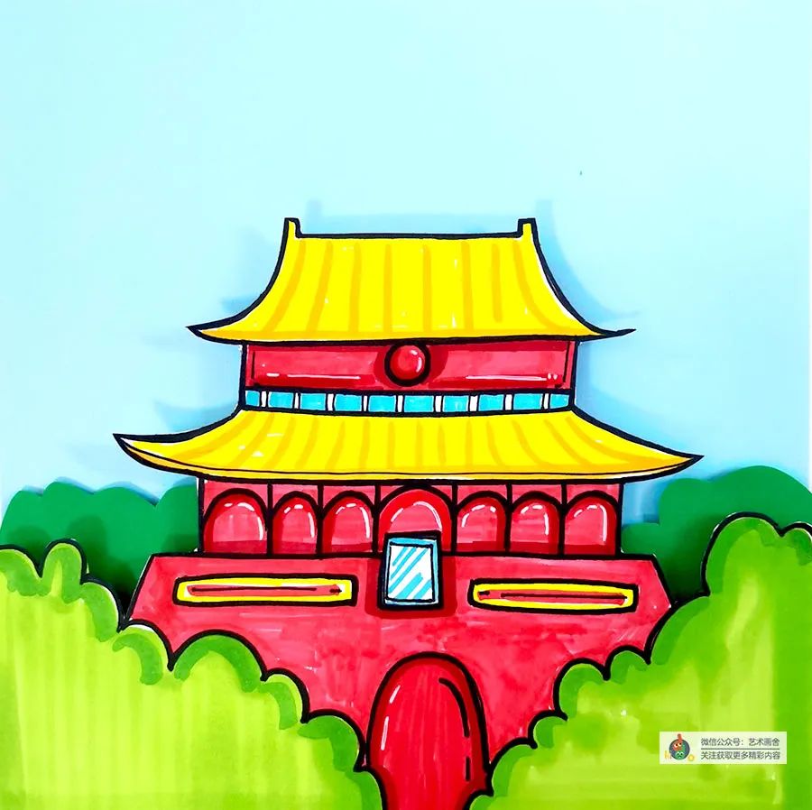 画北京天门怎么画好看图片