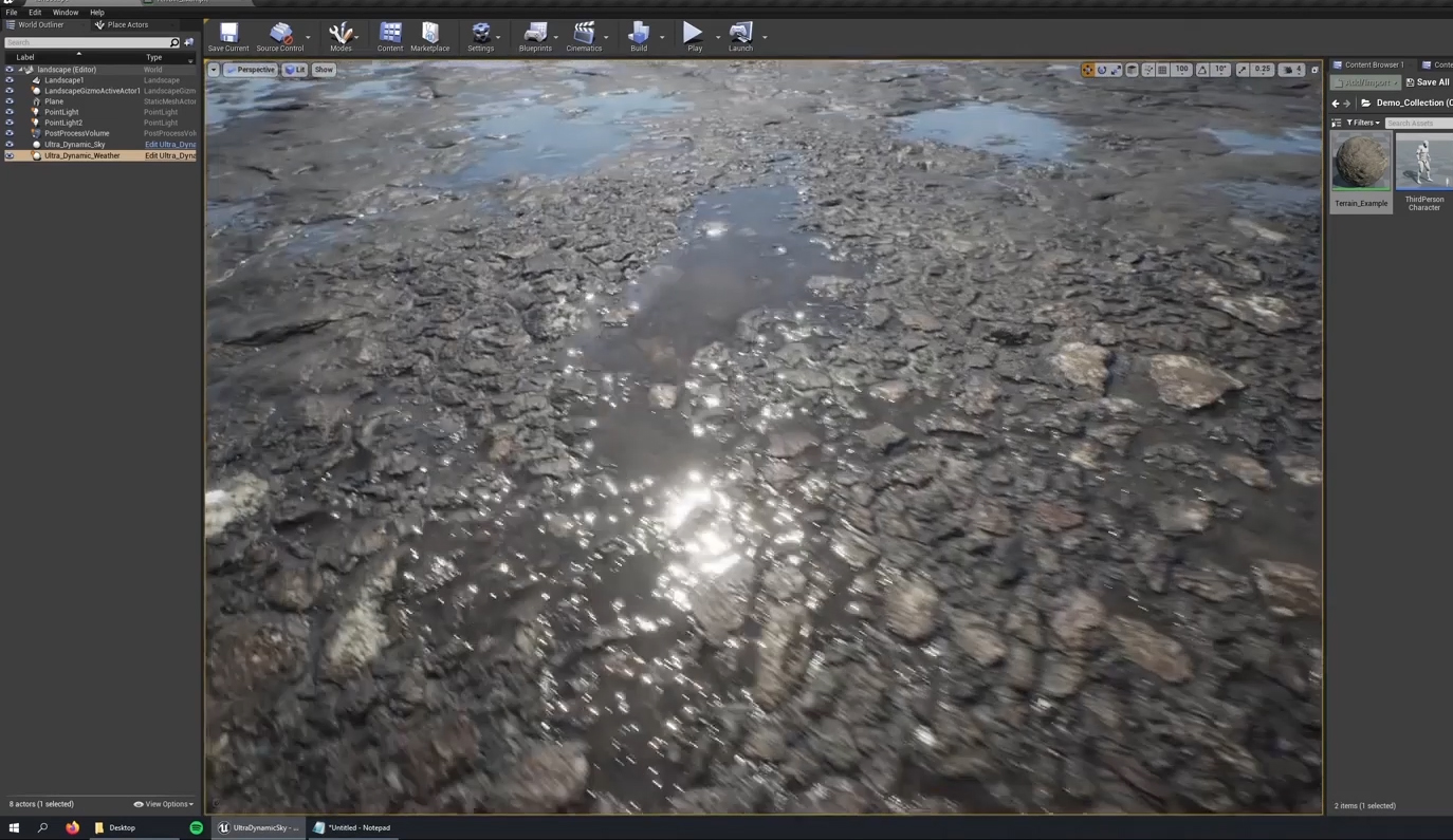 UE5超强动态景观天气系统下载（含教程）