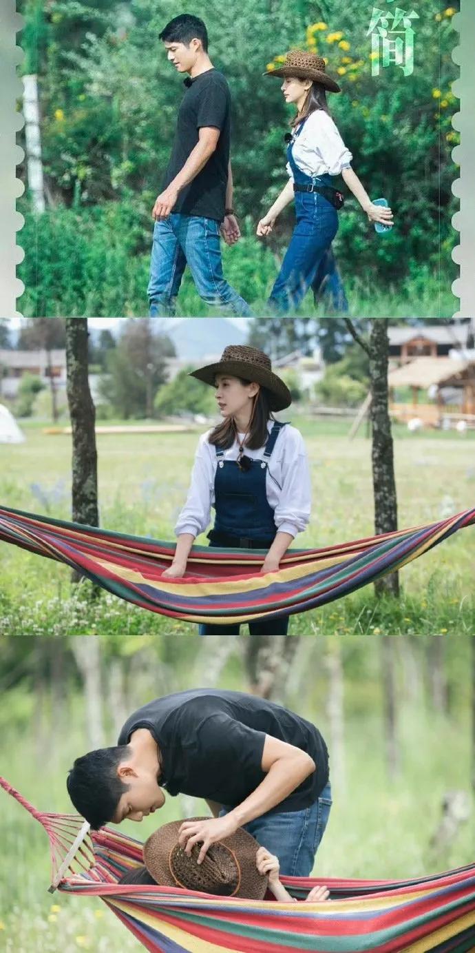 王子文与男友吴永恩平淡而惬意的田园生活！​​​