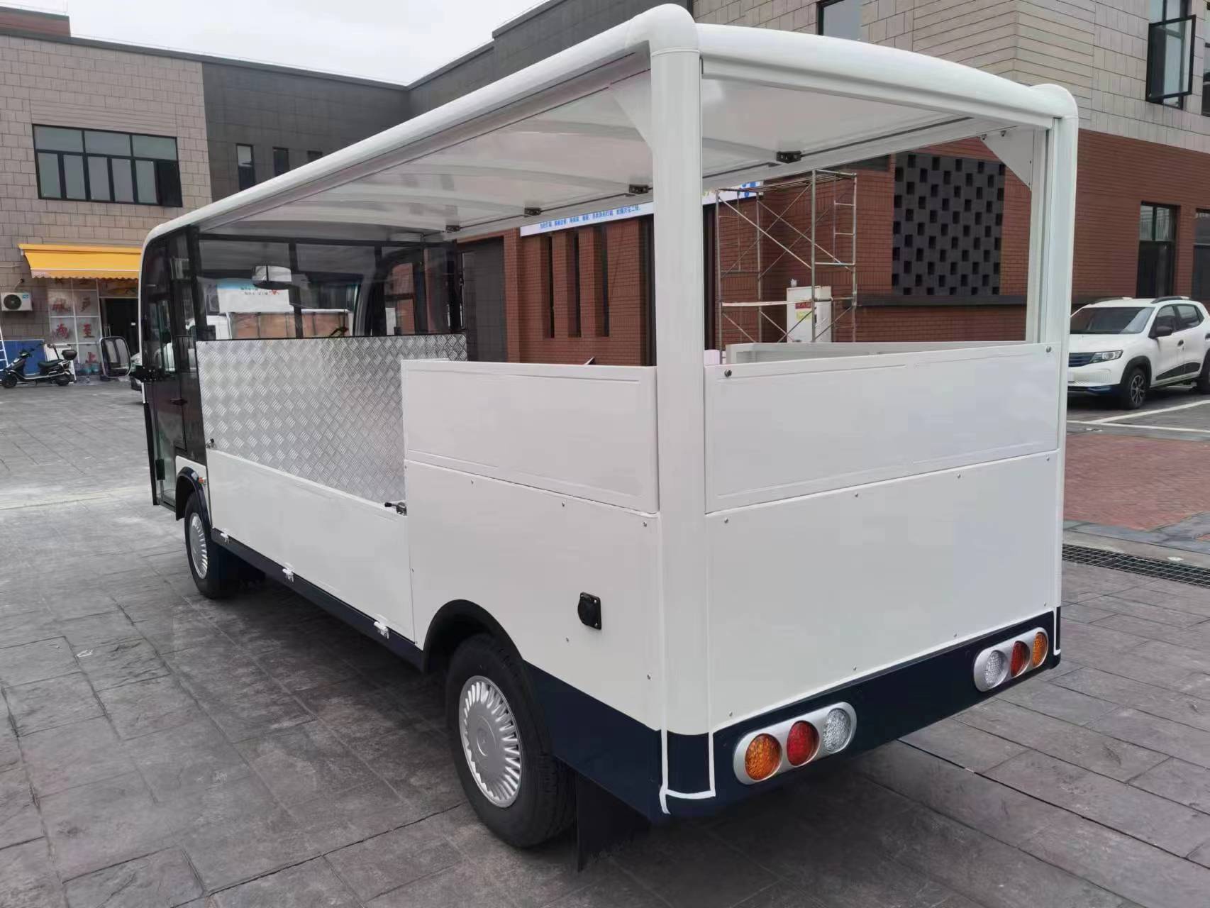 电动运货车、电动送餐车，高颜值新能源特种车，靓丽上岗啦