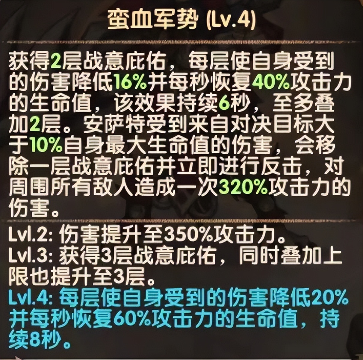 「分析向」负罪战神 安萨特 蛮血母狮子英雄云解析