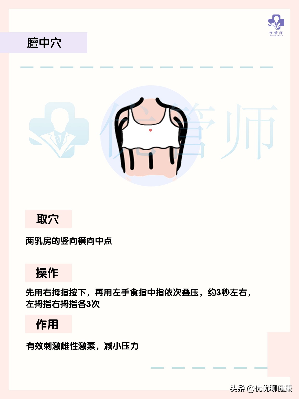 女性胸部外扩、下垂怎么办？6个胸部穴位按摩方法，建议收藏