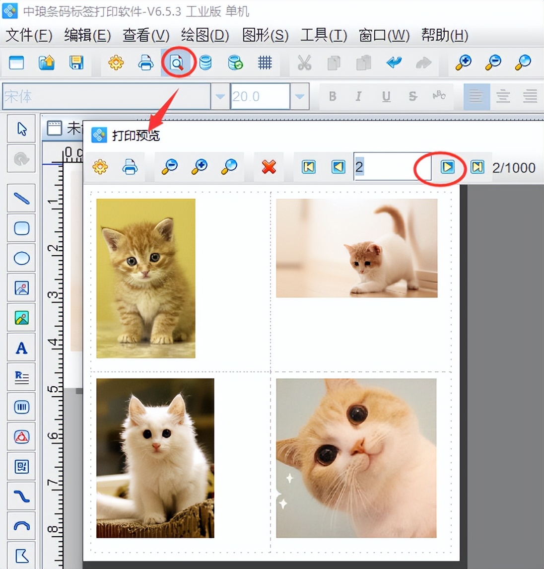 标签制作软件中如何插入位图图片
