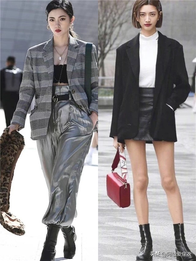 为什么春天还劝你穿“靴子”，看韩国女生的街拍就知道，太时髦了