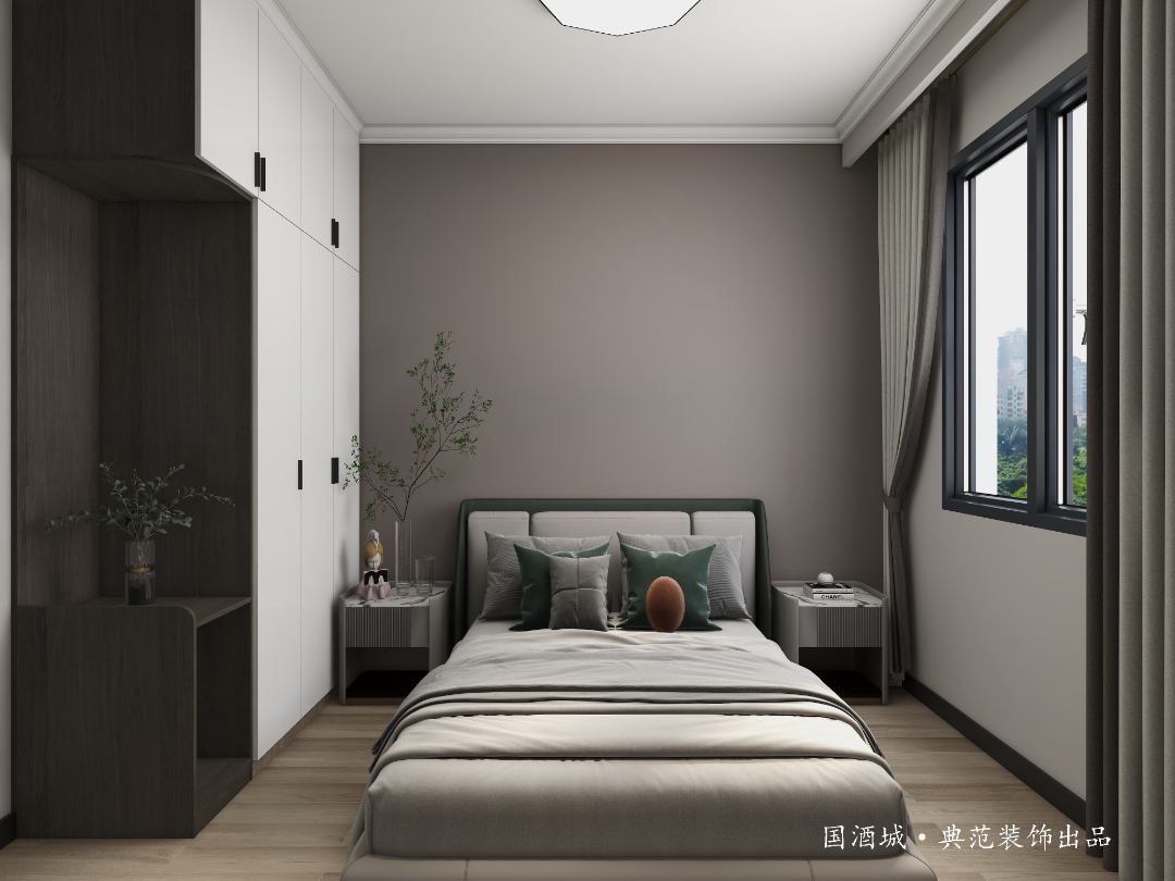 典范设计｜国酒城109㎡三室两厅现代简约风格的装修案例