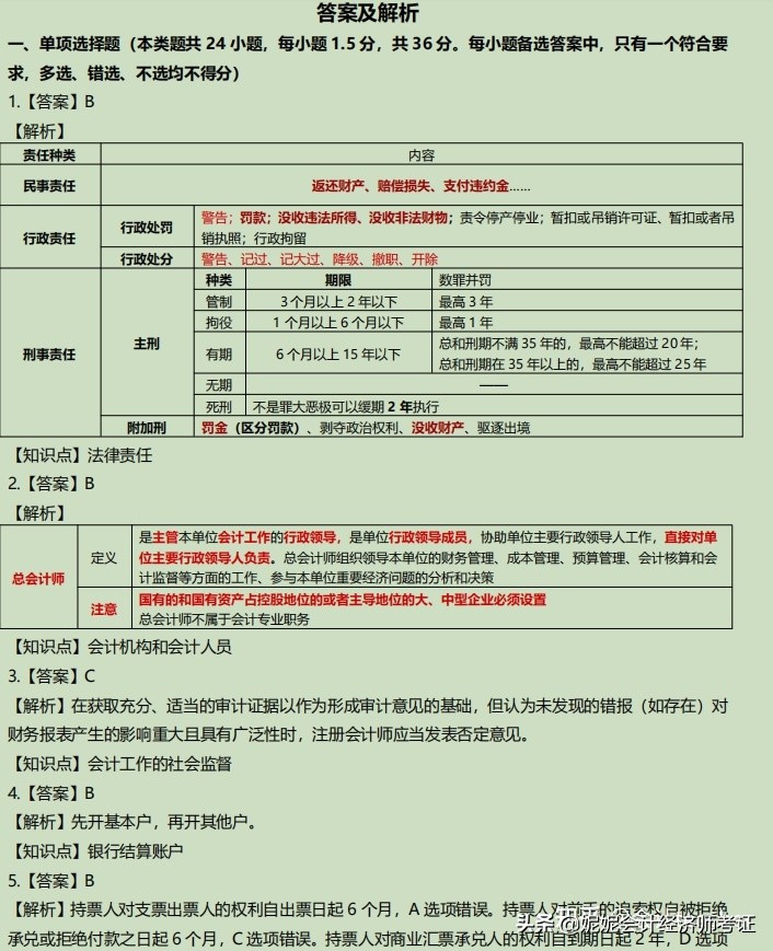 （2019-2021年）初级会计历年真题试卷和答案解析