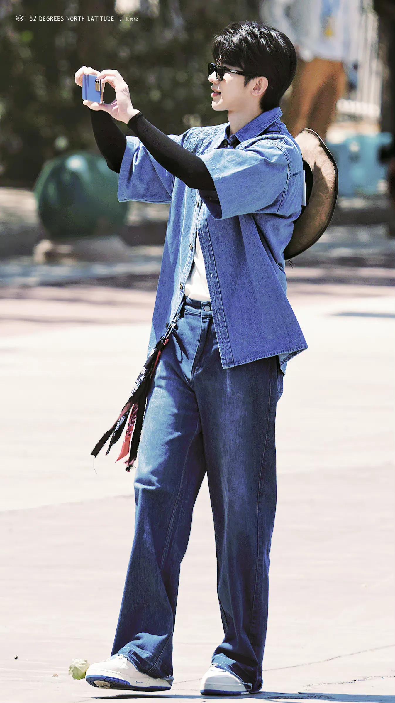 《奔跑吧》直播截图之蔡徐坤和跑男新疆路透来啦