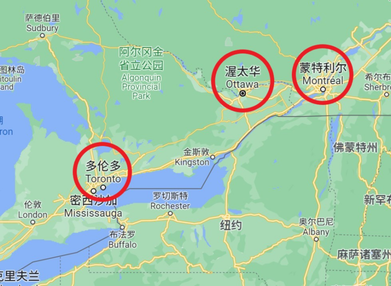 加拿大首都地圖（曾“輪流坐莊”的加拿大首都，為何最終定在了渥太華？）