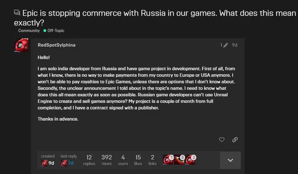 俄游戏业遭软件断供，Unity与Epic不例外，中国公司入鸿蒙上保险