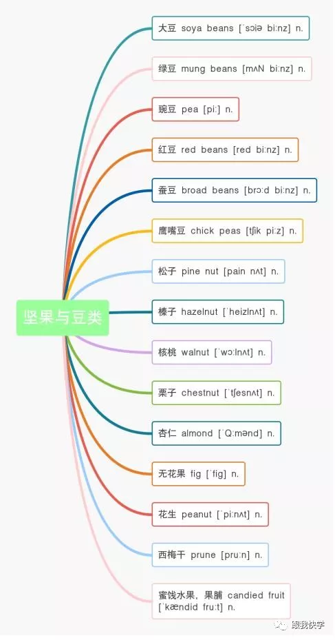 13张思维导图，日常饮食住房空间单词，全在里面，别再死记硬背了