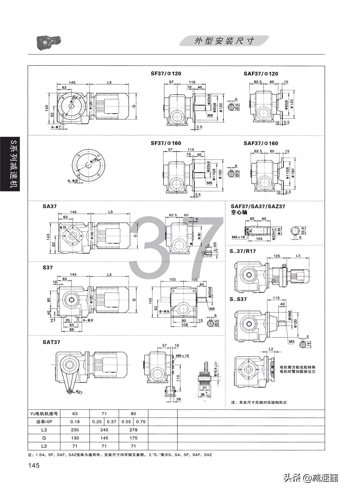 S系列斜齿蜗轮蜗杆减速机选型资料