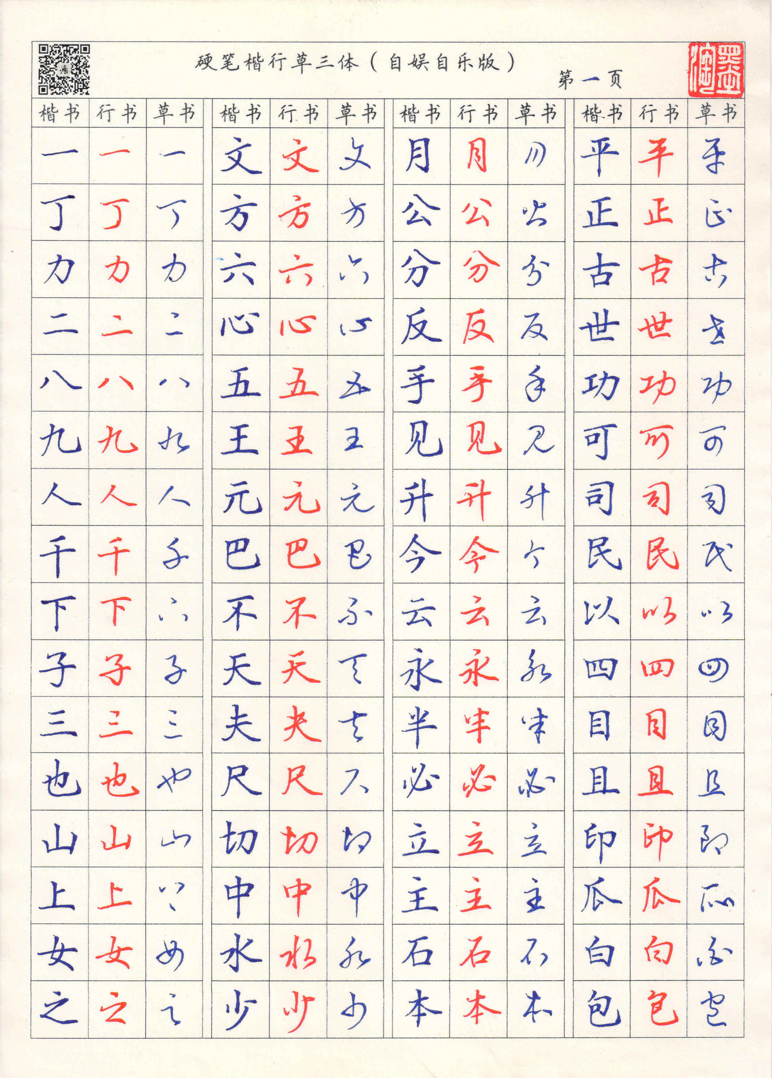 钢笔草书名人名言字帖下载