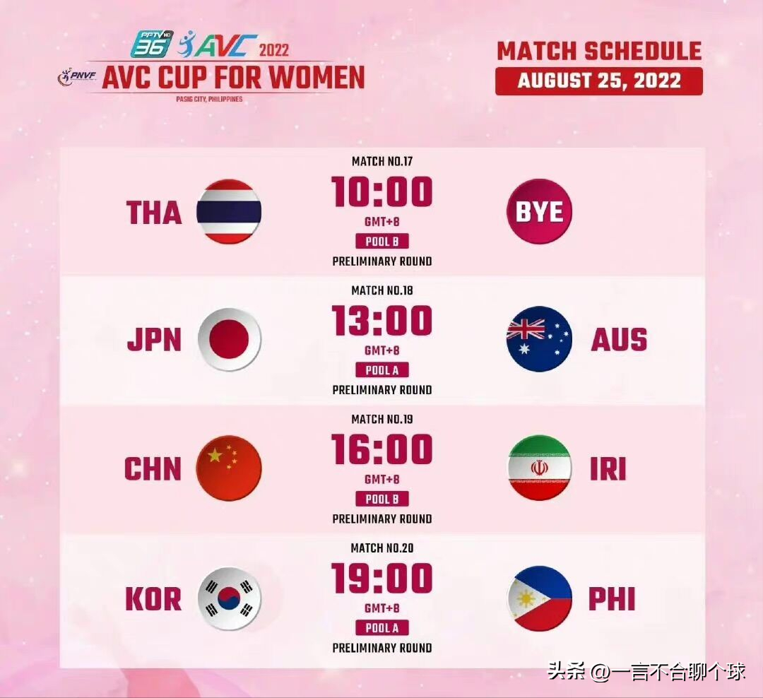 附中国女排赛程及大名单(中国女排最新赛程公布！CCTV5直播，今日16点对阵伊朗争取4连胜)