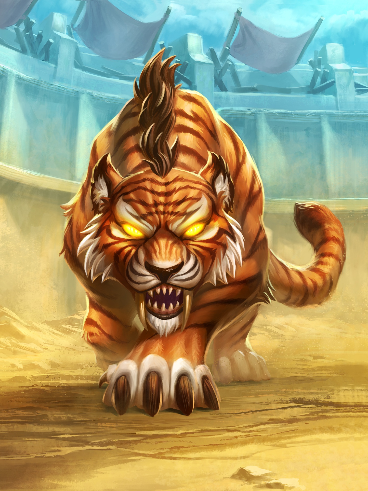 炉石传说：虎年初一聊聊炉石里的老虎形象，猛虎之神助你虎虎生威