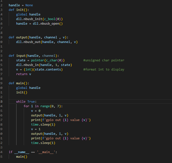 NB-USB系列-IO卡python调用dll