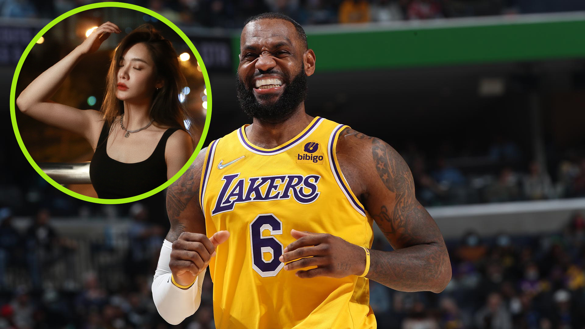 nba主场哪些有球迷（湖人主场女球迷很漂亮，镜头给足4秒钟，男友很像国内某明星）