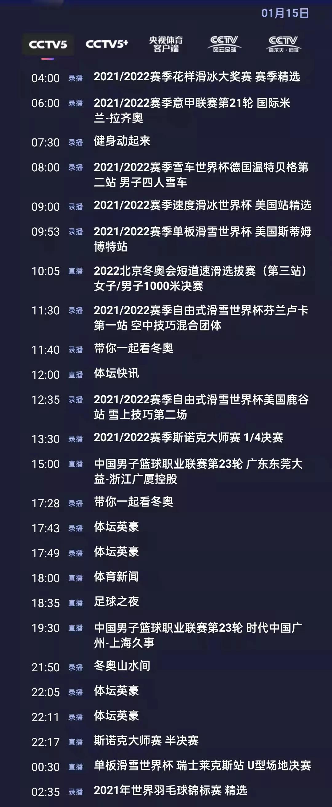 上视体育节目表(央视体育今日节目单：CBA(广东-广厦、广州-上海) 斯诺克半决赛)