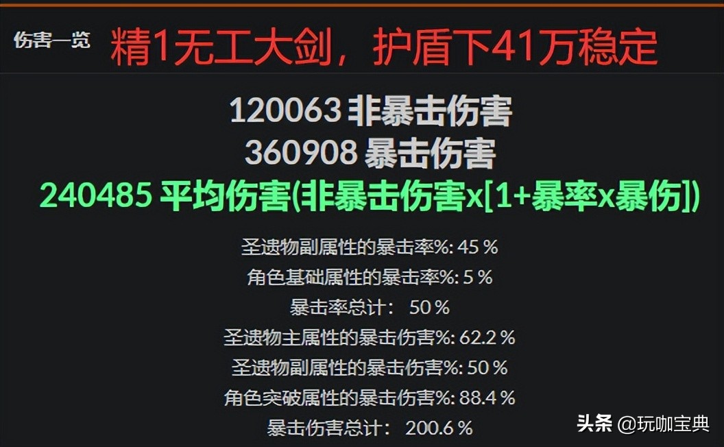 原神：2.6武器池无工大剑搭配实测，谁才是最终归宿