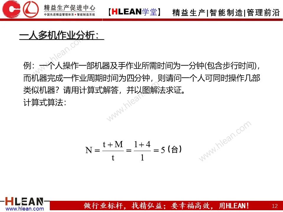 「精益学堂」IE七大手法之人机法