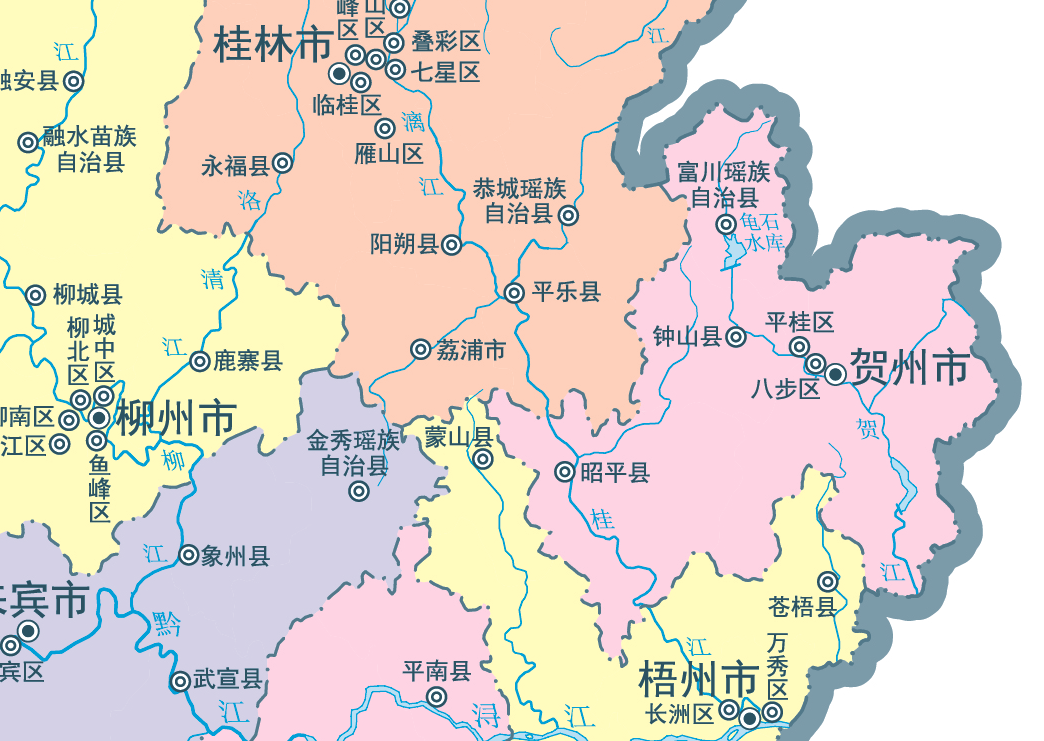 贺州行政地图乡镇全图图片