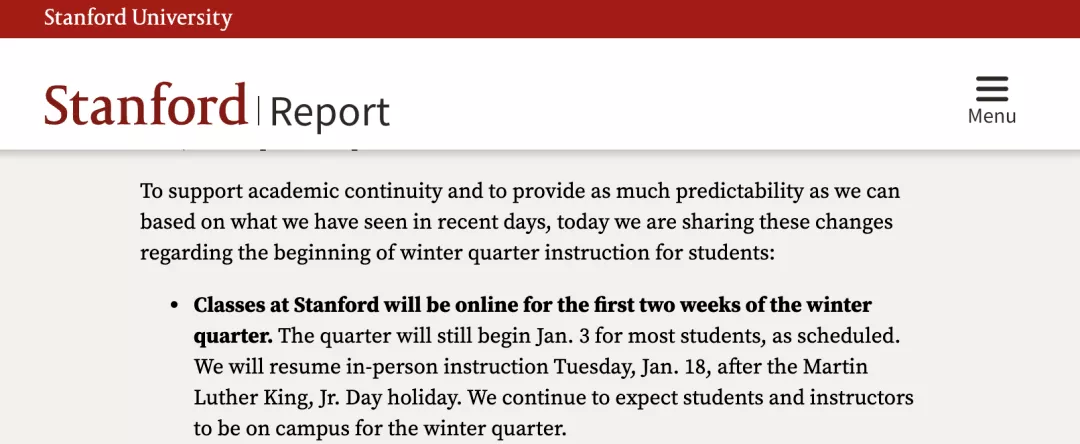 美国大学春季开学安排及疫苗政策汇总