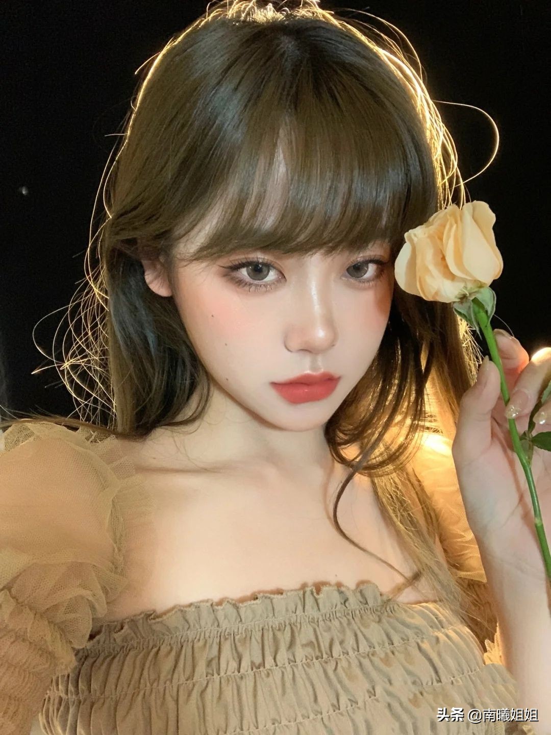 茶棕色头发图片(过年想染发) - 赤虎壹号