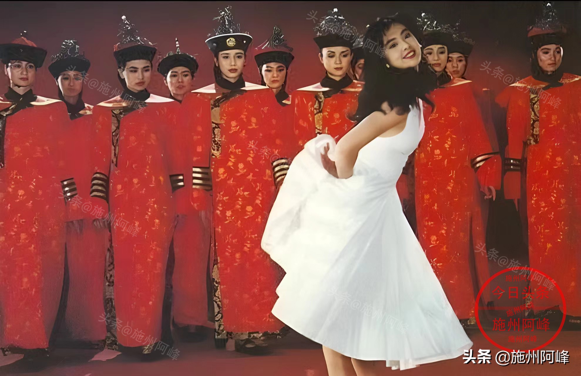 老照片：1992年代言日本清酒广告的王祖贤，邓丽君年轻时候的照片