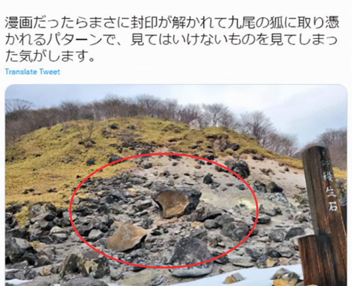“九尾狐”现身？日本国宝级“杀生石”突然裂开，这是什么预兆？