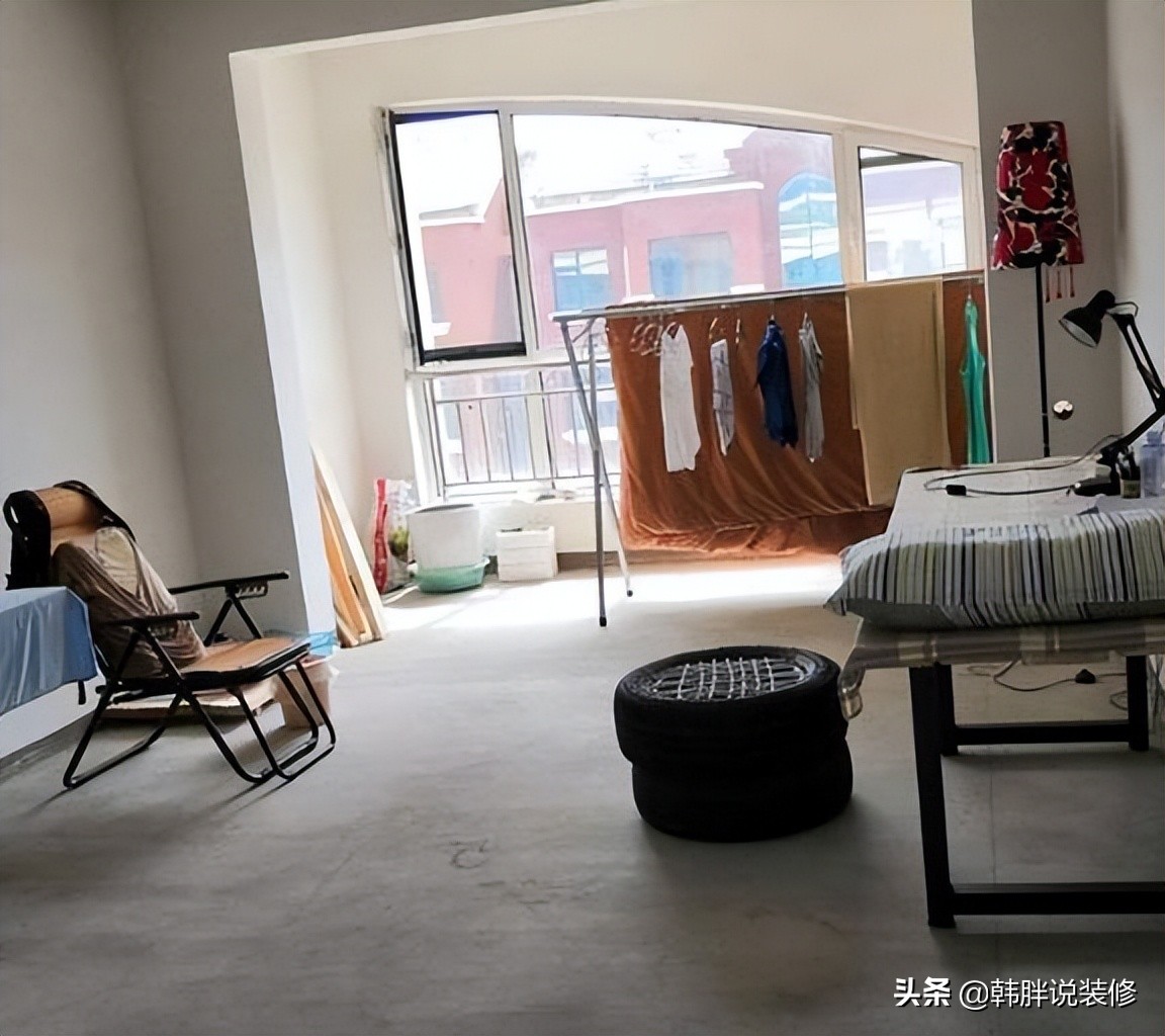 水泥毛坯房无装修，简约实用省钱又省心