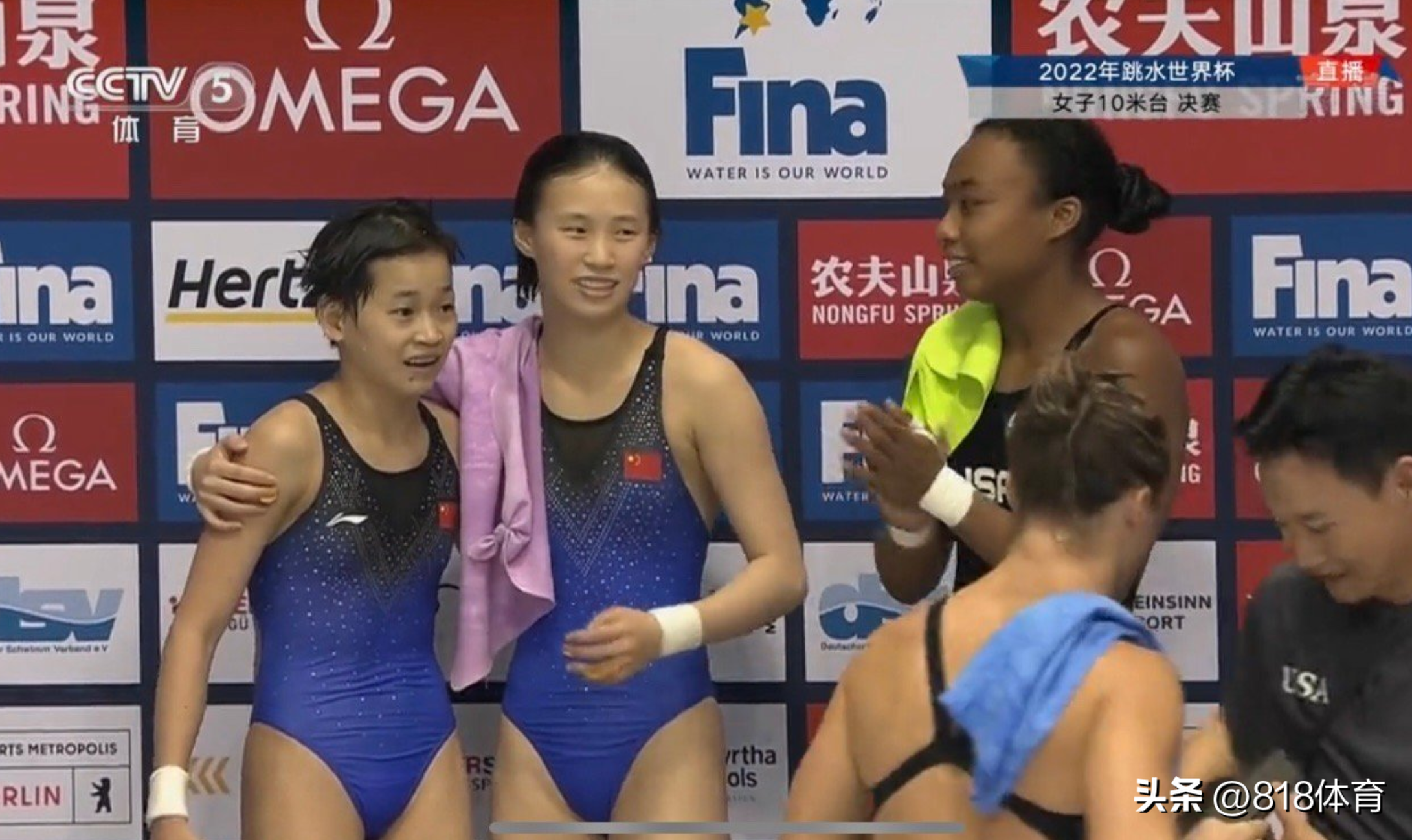 世界杯最强双冠王（全红婵输了!陈芋汐领先19分世界杯夺双冠王,各拿5个10分神仙打架）