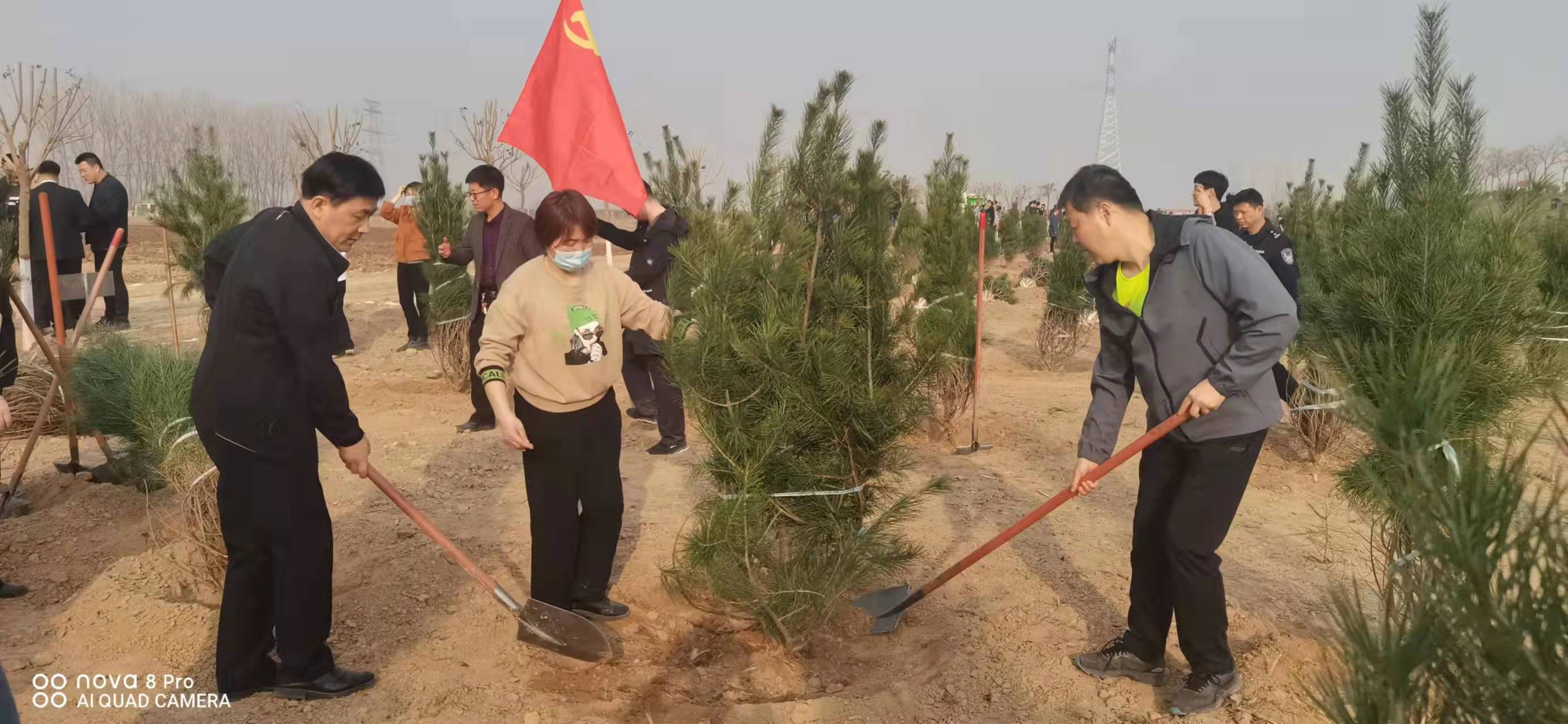 兴平法院：开展义务植树活动 建设绿色美好家园