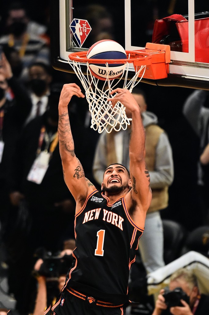 NBA公布2022扣篮大赛（托平“打板”扣篮成新科扣篮冠军，榜眼秀5次尝试未进决赛太可惜）