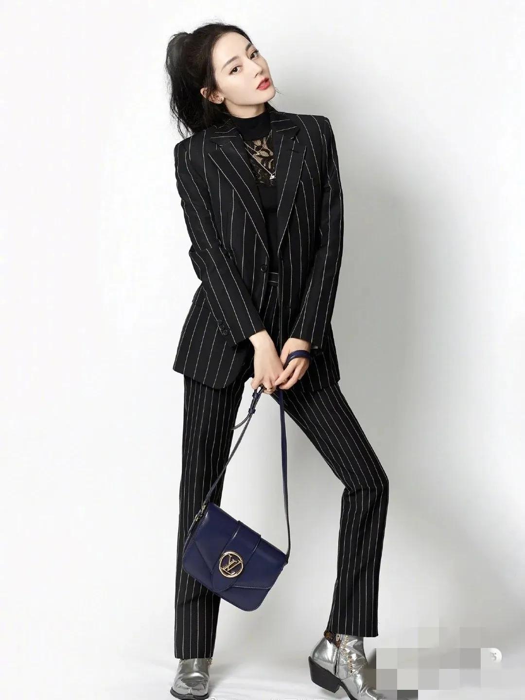 迪丽热巴穿西装太绝了吧