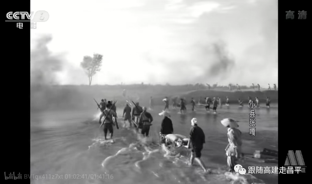 由著名导演执导的三部影片中的昌平沙河镇的影像