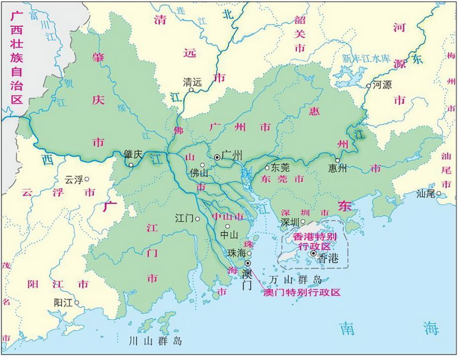 珠江是在哪个省份(河流盘点:珠江作为我国年径流量第二大河,上游水系