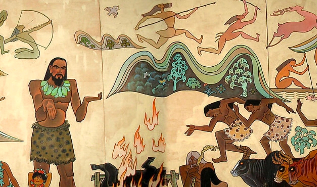 女娲伏羲图好恐怖 女娲伏羲手中的规矩-大连号