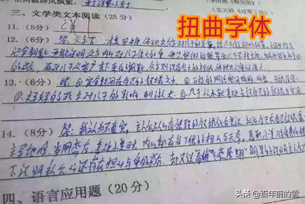 考试丢分严重的几种网红字体