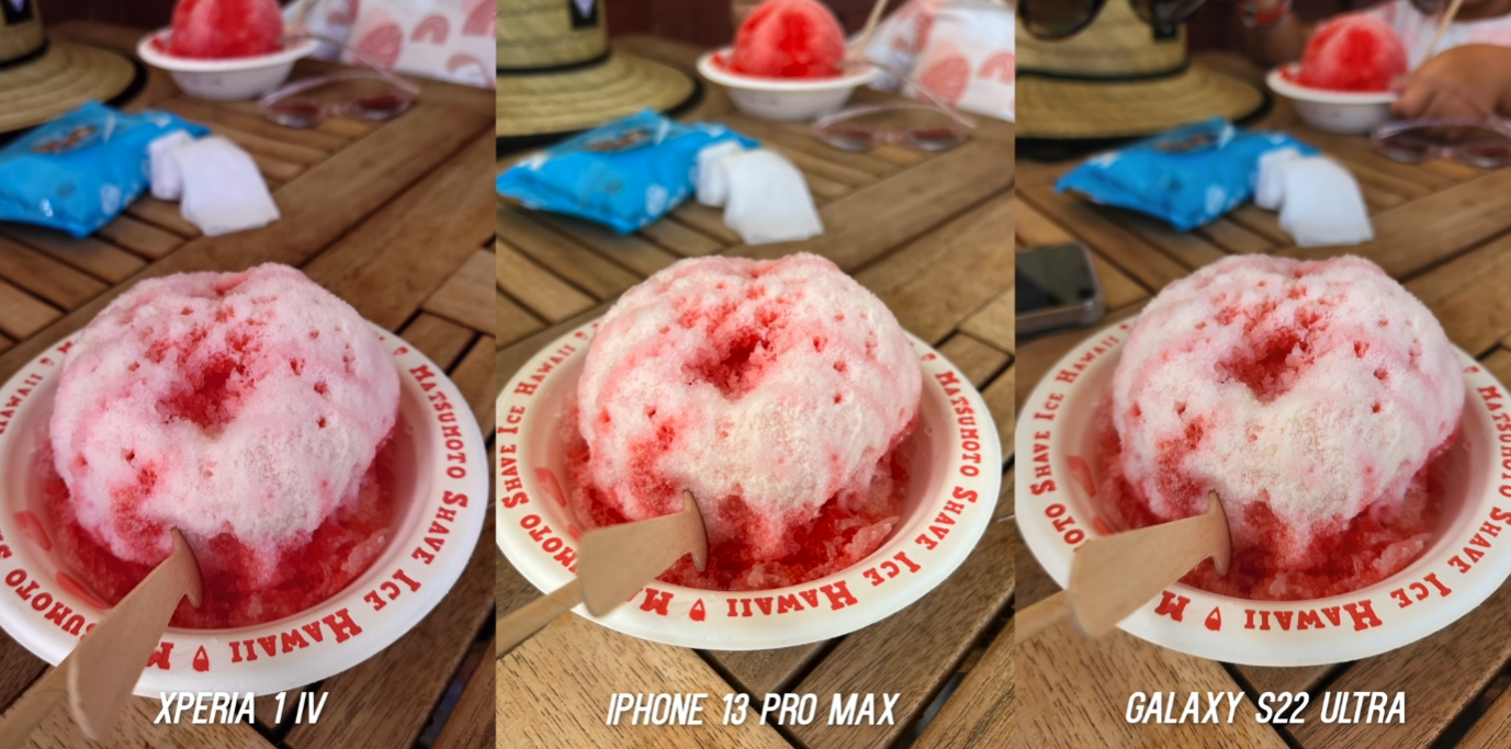 索尼XperiaIV、苹果13ProMax、三星S22UItra，天花板手机拍照对比