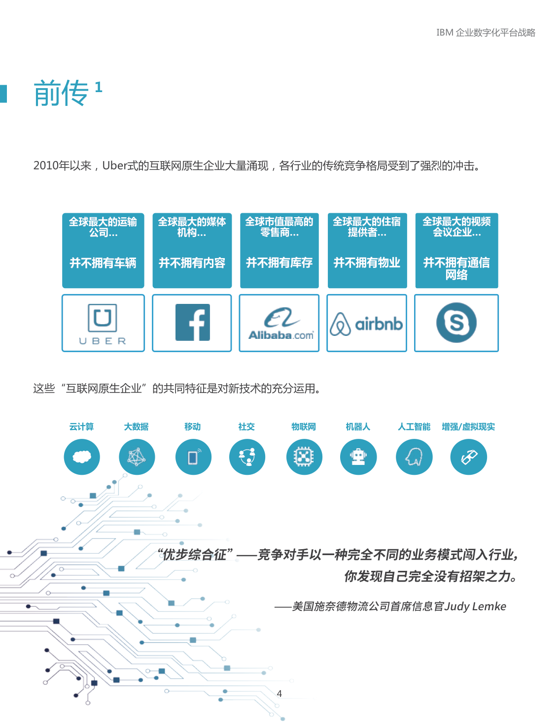 企业数字化平台战略-平台赋能数字化转型(附下载)