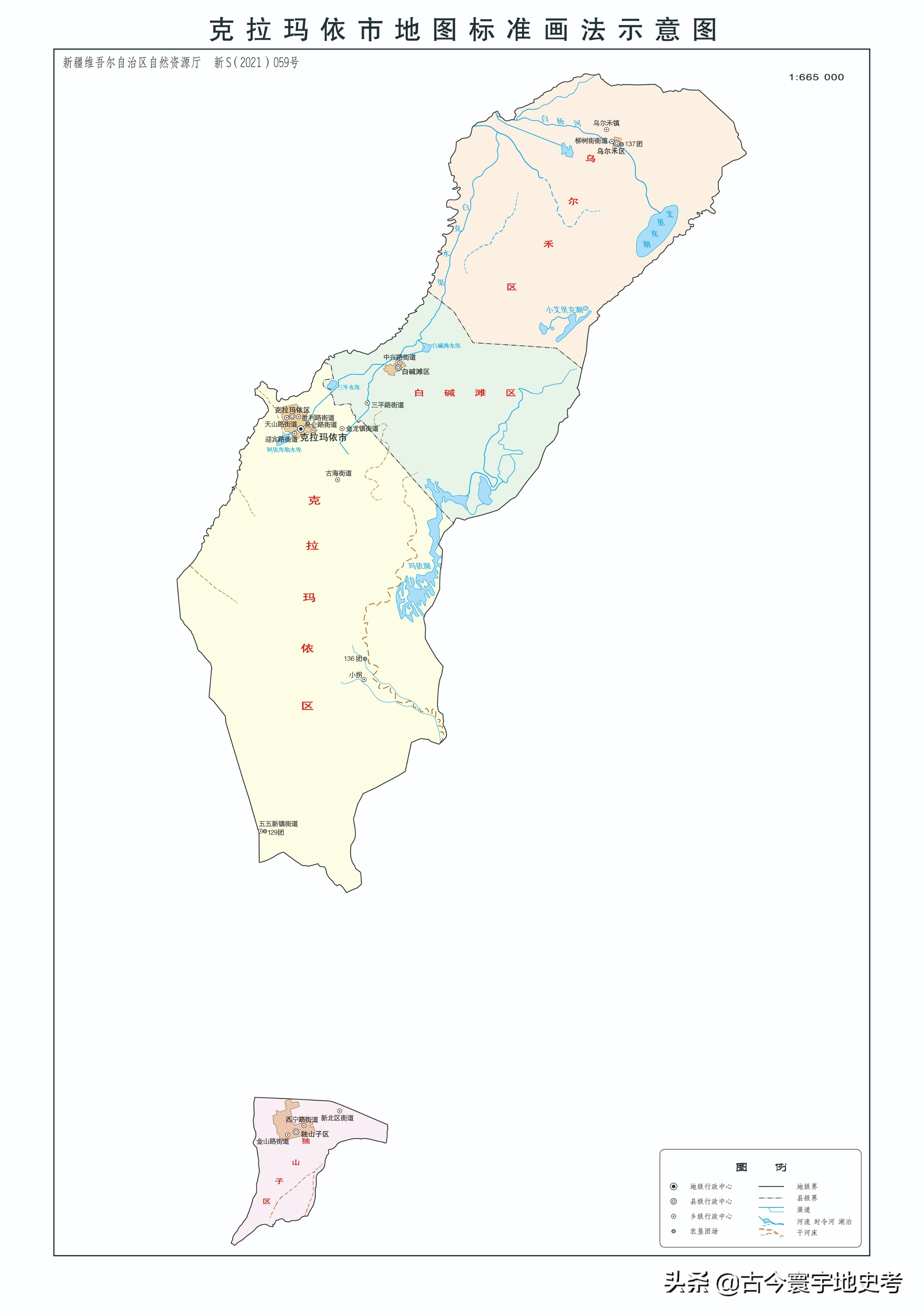 新疆维吾尔自治区各地市州、县地图