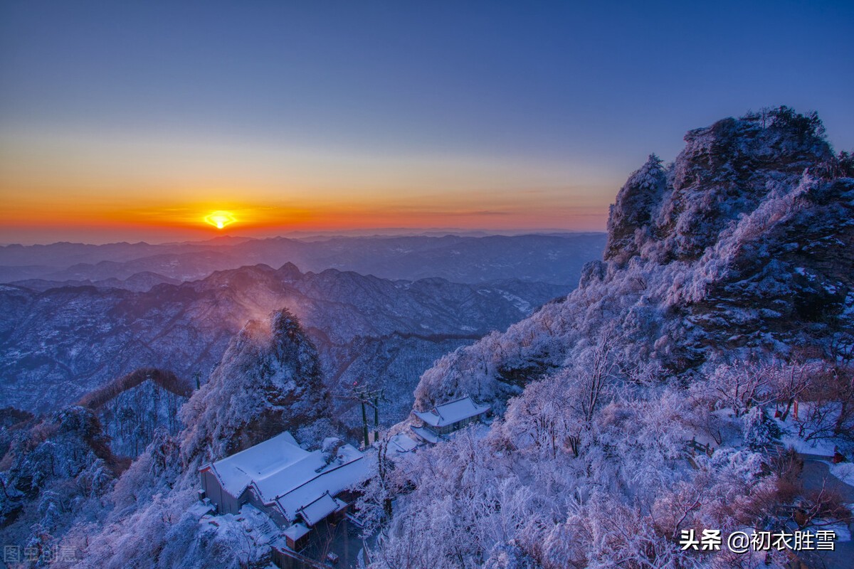 ​腊雪美诗六首：片片嘉平瑞，朝来雪满天