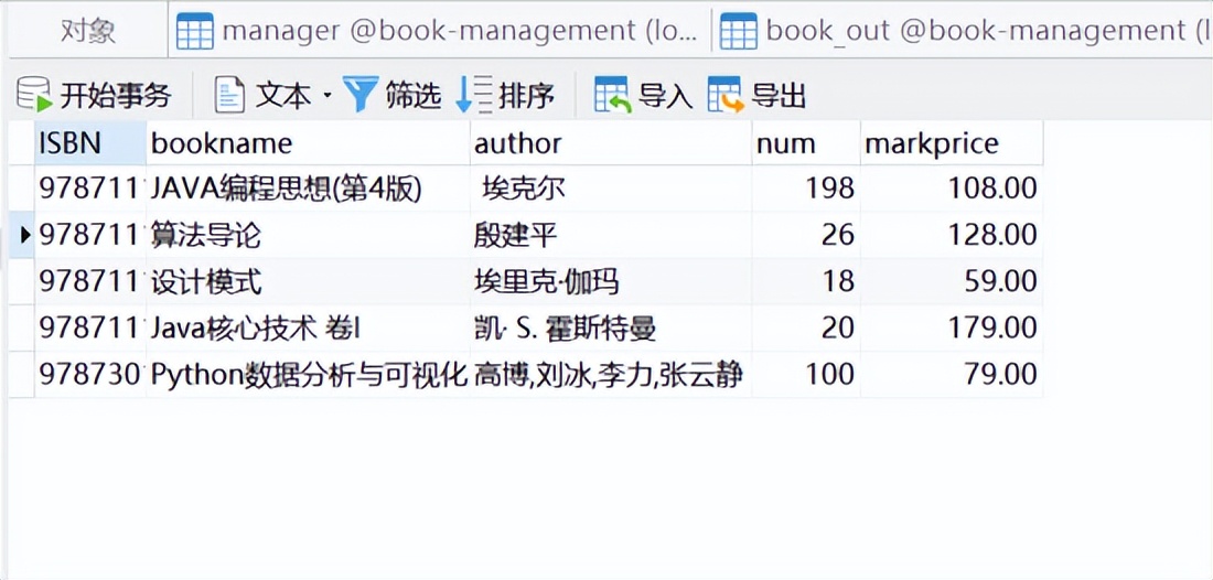 Java实现网上书店管理系统(idea+MySQL+navicat）